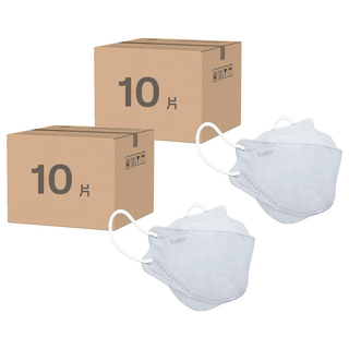 fuder 福德好罩 成人立體醫療級拋棄式/耳掛式三層過濾口罩, 10片, 2組, 灰色