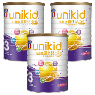unikid 佑爾康 喜多兒幼兒成長配方OPO Premium 3號 1~3歲, 850g, 3罐