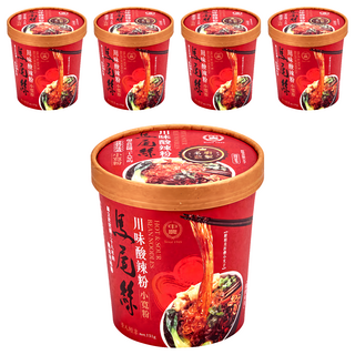 中農粉絲 馬尾絲 川味酸辣粉, 5個, 131g