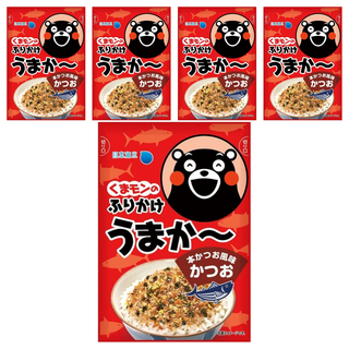 日本海水 熊本熊 鰹魚風味拌飯料, 5個, 25g