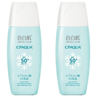 自白肌 玻尿酸涼感防曬乳液 SPF50+ PA+++, 35g, 2入