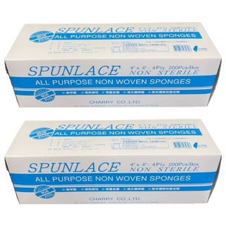 美容紗布 SGS認證 厚款 4吋 x 4吋 x 4PLY, 白色, 2盒