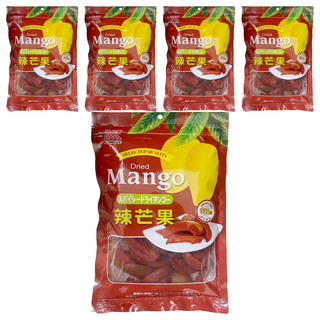 KONLEE 康利 辣芒果乾, 5個, 160g