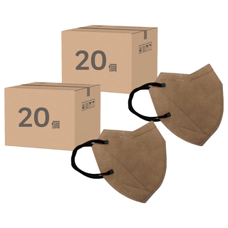 淨新科技 時兆 5D聯名口罩, 奶茶色, 20個裝, 2組