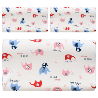 Homemade 記憶棉乳膠枕, 大象 白色, 3個