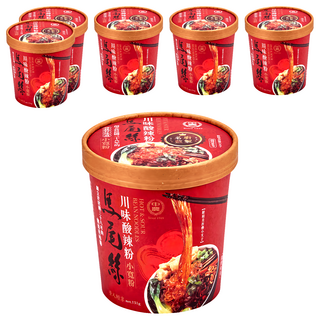 中農粉絲 馬尾絲 川味酸辣粉, 6個, 131g