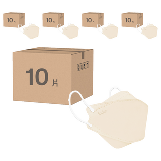 fuder 福德好罩 兒童4D立體醫療口罩, 香草杏, 10片, 5個