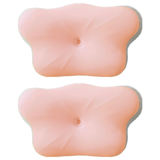 雲朵枕新款深睡慢回彈枕芯護頸椎助睡眠記憶棉枕頭/記憶枕, 2個, 淺粉色