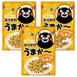 日本海水 熊本熊 雞蛋風味拌飯料, 3個, 25g