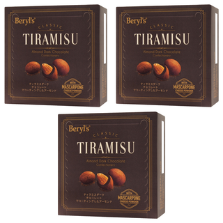 Beryl's 杏仁夾心提拉米蘇風味黑巧克力, 65g, 3個