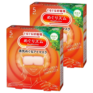 Kao 花王 MegRhythm 美舒律 蒸氣眼罩 森林浴, 5個裝, 2個
