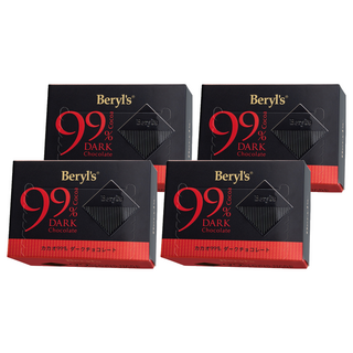 Beryl's 99%可可含量黑巧克力, 60g, 4個
