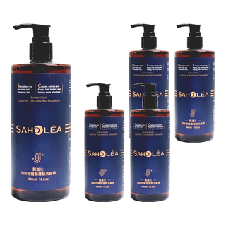 SAHOLEA 森歐黎漾 咖啡因洗髮精, 480ml, 5瓶
