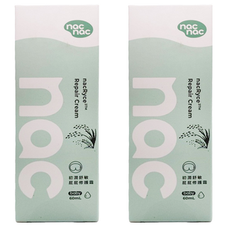 nac nac 初潤舒敏屁屁修護霜, 2個, 60ml