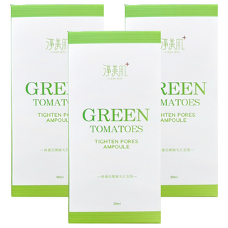 CLEAN SKIN 淨美肌 綠番茄緊緻毛孔安瓶, 3個, 30ml