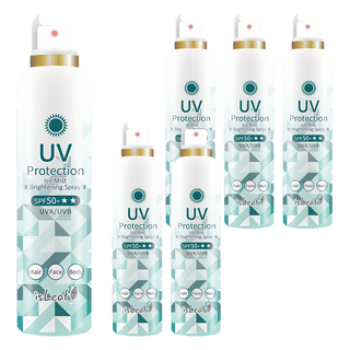 isLeaf 超水感高效防曬噴霧 冰霧亮白, 6個, 180ml