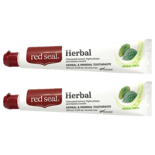 red seal 紅印 草本防蛀牙膏, 100g, 2個