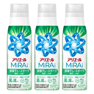 ARIEL MiRAi 抗菌洗衣精 室內晾衣 綠色, 3個, 330g