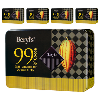 Beryl's 99%可可含量黑巧克力, 108g, 5個