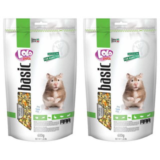 LOLO pets 營養滿分寵物鼠主食, 600g, 2包