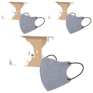 HAOFA 氣密型N95立體醫療口罩 防曬活性碳款 M, 30片, 3個, 石英碳