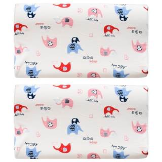 Homemade 記憶棉乳膠枕, 大象 白色, 2個