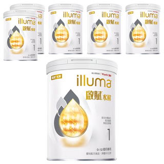 illuma 啟賦 水解嬰兒配方 0~12個月, 800g, 6罐