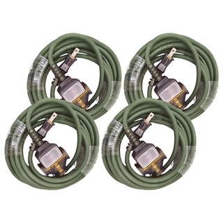 MAX STAR 太星電工 一開三插動力軟線, 5m, 軍綠色, 4條