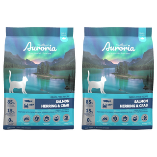 Auroria 極光 無穀天然糧, 鮭魚+鯡魚+雪蟹, 1810g, 2袋