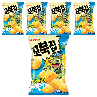 ORION 好麗友 烏龜玉米脆片 海苔味, 5個, 80g