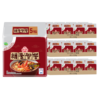 OTTOGI 不倒翁 香辣海鮮風味拉麵 120g, 120包