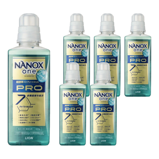 LION 獅王 NANOX one 奈米樂 PRO 加強洗淨抗菌除臭洗衣精, 600g, 6瓶