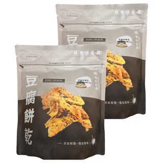 明月豆腐 豆腐餅乾 椒鹽口味, 150g, 2個