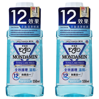 MONDAHMIN 夢納明 全效護理溫和漱口水, 550ml, 2瓶