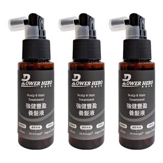 POWER HERO 勁漢英雄 強健豐盈養髮液, 60ml, 3瓶