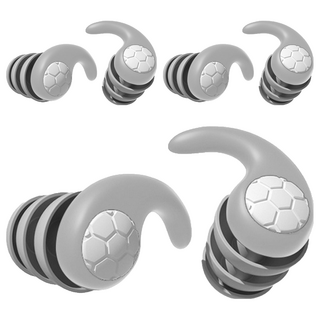 隔音防噪耳塞 灰色, 3個, 1雙