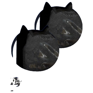 AQUA MASK 水舞生醫 成人貓掌3D立體醫療口罩 未滅菌, 2個, 30片, 黑貓黑