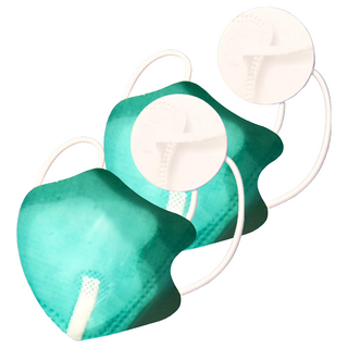 順易利 成人3D立體醫用口罩, 30片, 2盒, 綠色