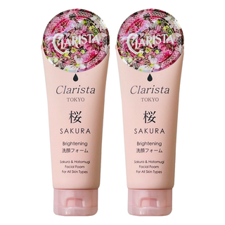 日本 clarista 櫻花薏仁洗面乳, 2個, 130g