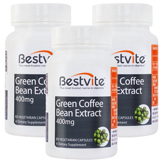 Bestvite 綠咖啡精華膠囊, 60顆, 3罐