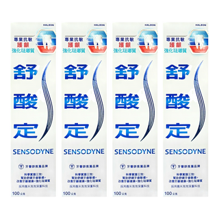 SENSODYNE 舒酸定 專業抗敏護齦強化琺瑯質牙膏, 4個, 100g