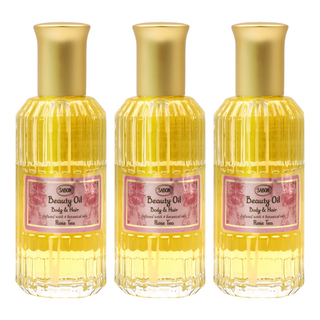 SABON 保濕光萃油 玫瑰茶, 100ml, 3瓶