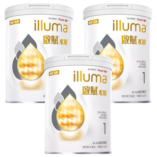illuma 啟賦 水解嬰兒配方 0~12個月, 800g, 3罐