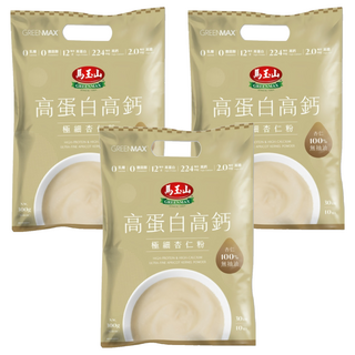 馬玉山 高蛋白高鈣極細杏仁粉 10包, 300g, 3袋