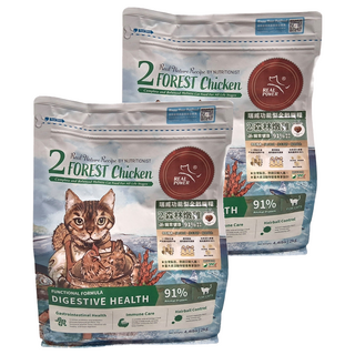 REAL POWER 瑞威 全齡貓 貓糧 2號, 森林燉雞, 2kg, 2袋
