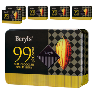 Beryl's 99%可可含量黑巧克力, 108g, 6個