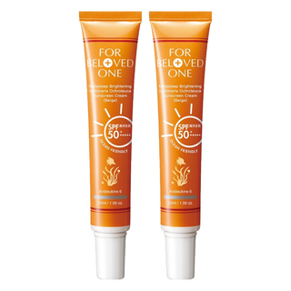 FOR BELOVED ONE 寵愛之名 亮白淨化黃金藻防曬霜 膚色, 2個, 30ml