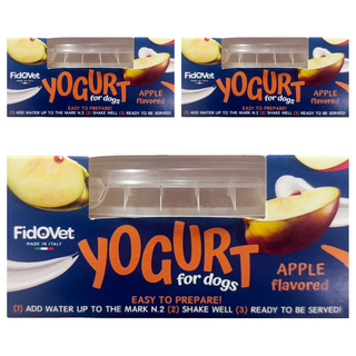 FidOVet 費朵 犬用優格, 3個, 25g, 蘋果