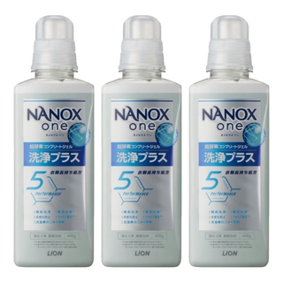 LION 獅王 NANOX one Plus 酵素濃縮洗衣精, 600g, 3個