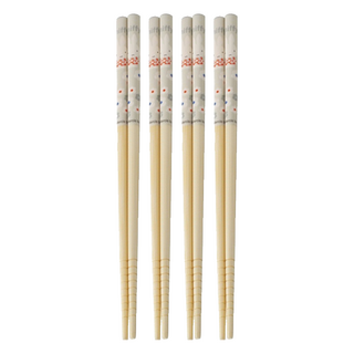 Skater MIFFY 竹筷, 筷子, 灰色, 4雙